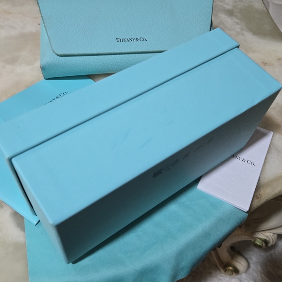 Tiffany & Co. Glass Case Set Blue - Picture 13 of 15